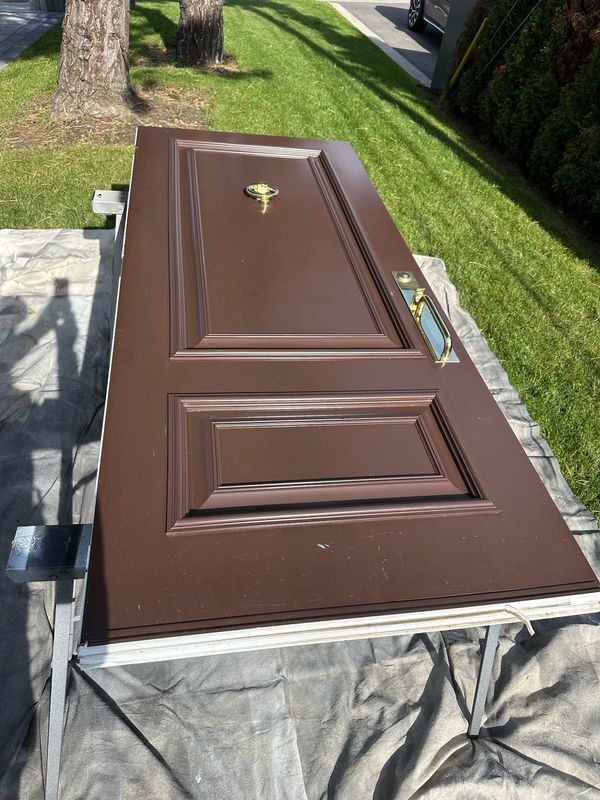 Close-up detail of professional spray paint finish